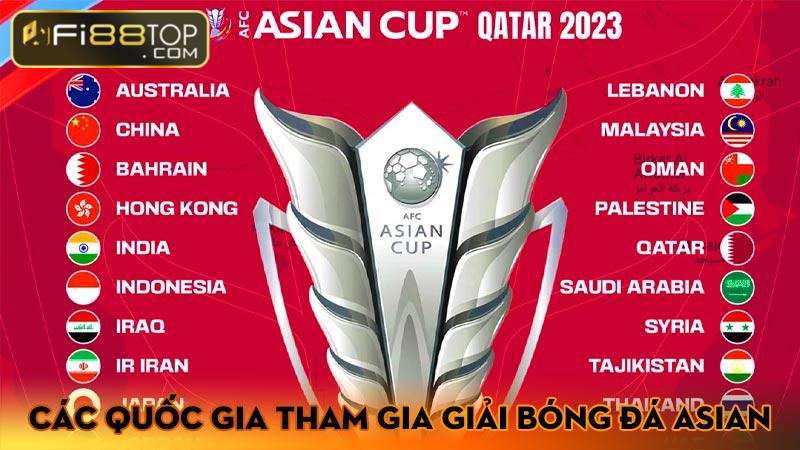 Các quốc gia tham gia Giải bóng đá Asian Cup
